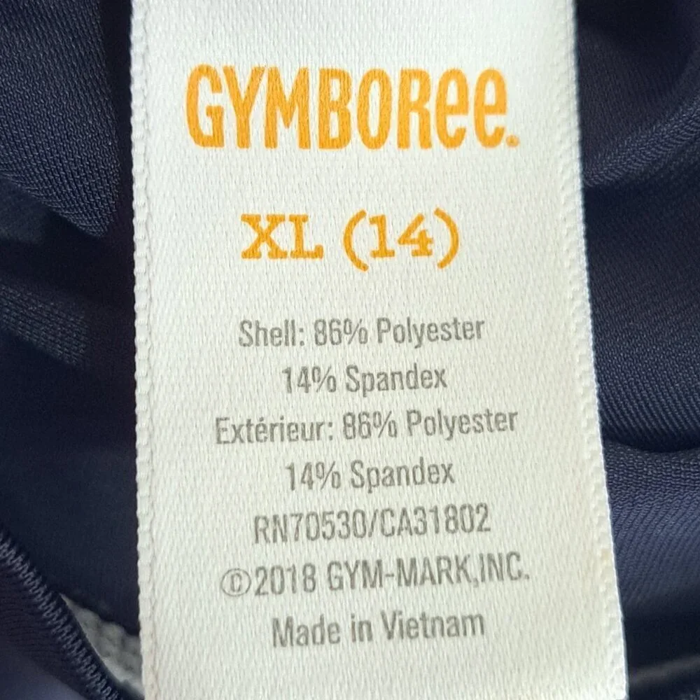 Gymboree Boys 14 Navy Short Sleeve Rash Guard Swim Shirt Shark